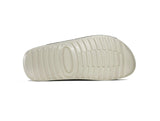 Women's Cross Strap Nubuck Beige Leather Slippers